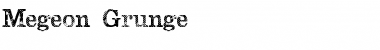Megeon Grunge Regular Font