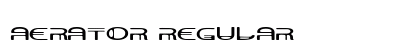 Aerator Regular Font Preview Aerator Regular Font Preview