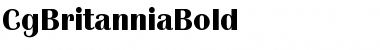 CgBritanniaBold Regular Font