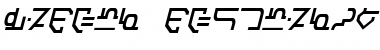 Modern Destronic Italic Font