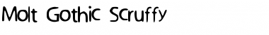 Download Molt_Gothic_Scruffy Font