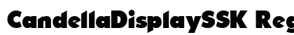 CandellaDisplaySSK Regular Font Preview CandellaDisplaySSK Regular Font Preview