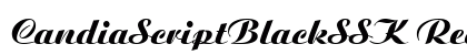 CandiaScriptBlackSSK Regular Font Preview CandiaScriptBlackSSK Regular Font Preview