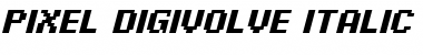Pixel Digivolve Italic Font