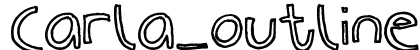 Carla_outline Regular Font Preview Carla_outline Regular Font Preview