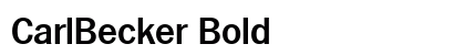 CarlBecker Bold Font Preview CarlBecker Bold Font Preview