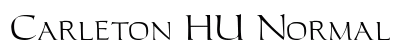 Carleton HU Normal Font Preview Carleton HU Normal Font Preview