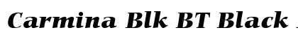 Carmina Blk BT Black Italic Font Carmina Blk BT Black Italic Font Preview