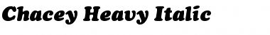 Chacey-Heavy-Italic Regular Font