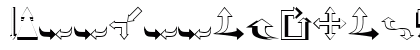 Carr Arrows (outline) Regular Font Preview Carr Arrows (outline) Regular Font Preview