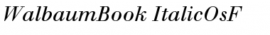 Berthold Walbaum Book Italic OsF