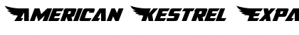 American Kestrel Expanded Font