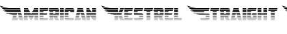 Download American Kestrel Straight Grad Font