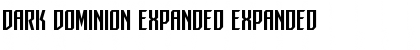 Dark Dominion Expanded Font