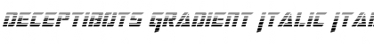 Deceptibots Gradient Italic Italic Font