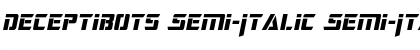 Download Deceptibots Semi-Italic Font