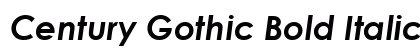 Century Gothic Bold Italic Font Century Gothic Bold Italic Font Preview