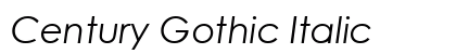 Century Gothic Italic Font Century Gothic Italic Font Preview