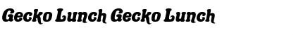Download Gecko Lunch Font