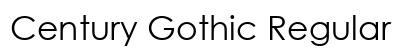 Century Gothic Regular Font Century Gothic Regular Font Preview