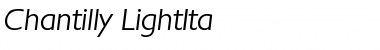 Chantilly-LightIta Regular Font