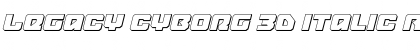 Download Legacy Cyborg 3D Italic Font