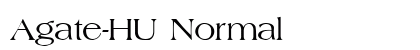 Agate-HU Normal Font Agate-HU Normal Font Preview