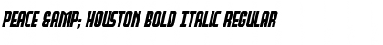 Download Peace & Houston Bold Italic Font