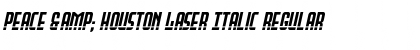 Download Peace & Houston Laser Italic Font