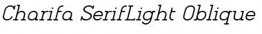 Download Charifa SerifLight Oblique Font