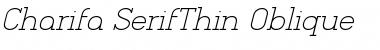 Download Charifa SerifThin Oblique Font