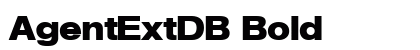 AgentExtDB Bold Font Preview AgentExtDB Bold Font Preview