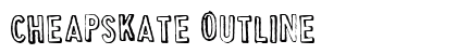Cheapskate Outline Font Cheapskate Outline Font Preview