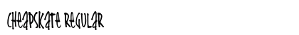 Cheapskate Regular Font Cheapskate Regular Font Preview