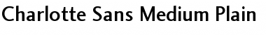 Charlotte Sans Medium Regular Font