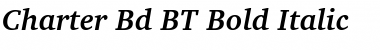 Charter Bd BT Bold Italic