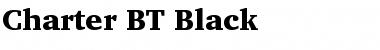Charter BT Black Font