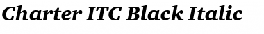 Charter ITC Black Italic Font
