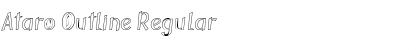 Ataro Outline Regular Font