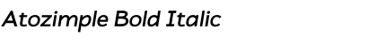 Atozimple Bold Italic