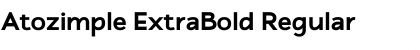 Atozimple ExtraBold Regular Font