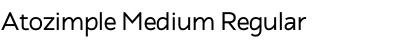 Atozimple Medium Regular Font