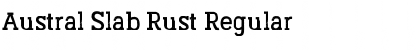 Austral Slab Rust Regular Font