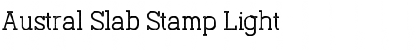 Austral Slab Stamp Light Font