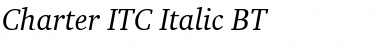 CharterITC BT Italic Font