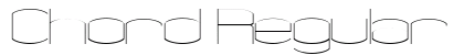 Chord Regular Font Chord Regular Font Preview