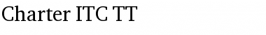 Download Charter ITC TT Font