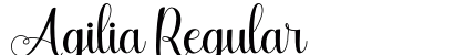 Agilia Regular Font Preview Agilia Regular Font Preview