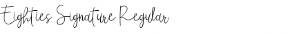 Eighties Signature Regular Font