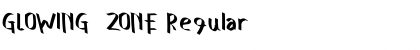 GLOWING  ZONE Regular Font